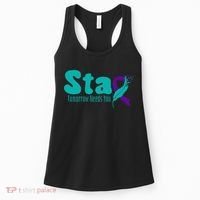 StayTomorrow Needs U Semicolon Suicide Prevention Month Women's Tank Top thumb 0
