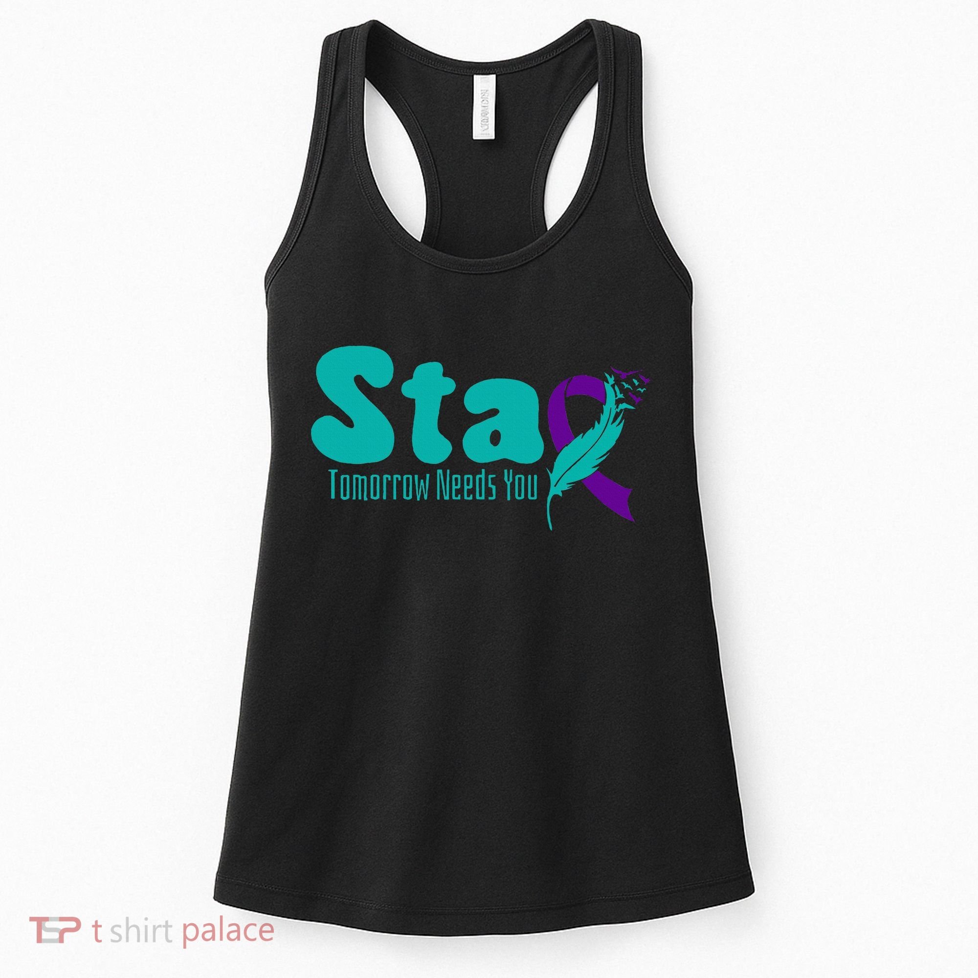 StayTomorrow Needs U Semicolon Suicide Prevention Month Women's Tank Top
