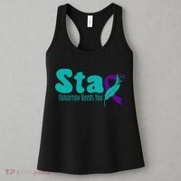 StayTomorrow Needs U Semicolon Suicide Prevention Month Women's Tank Top thumb 3