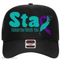 StayTomorrow Needs U Semicolon Suicide Prevention Month Hat thumb 0