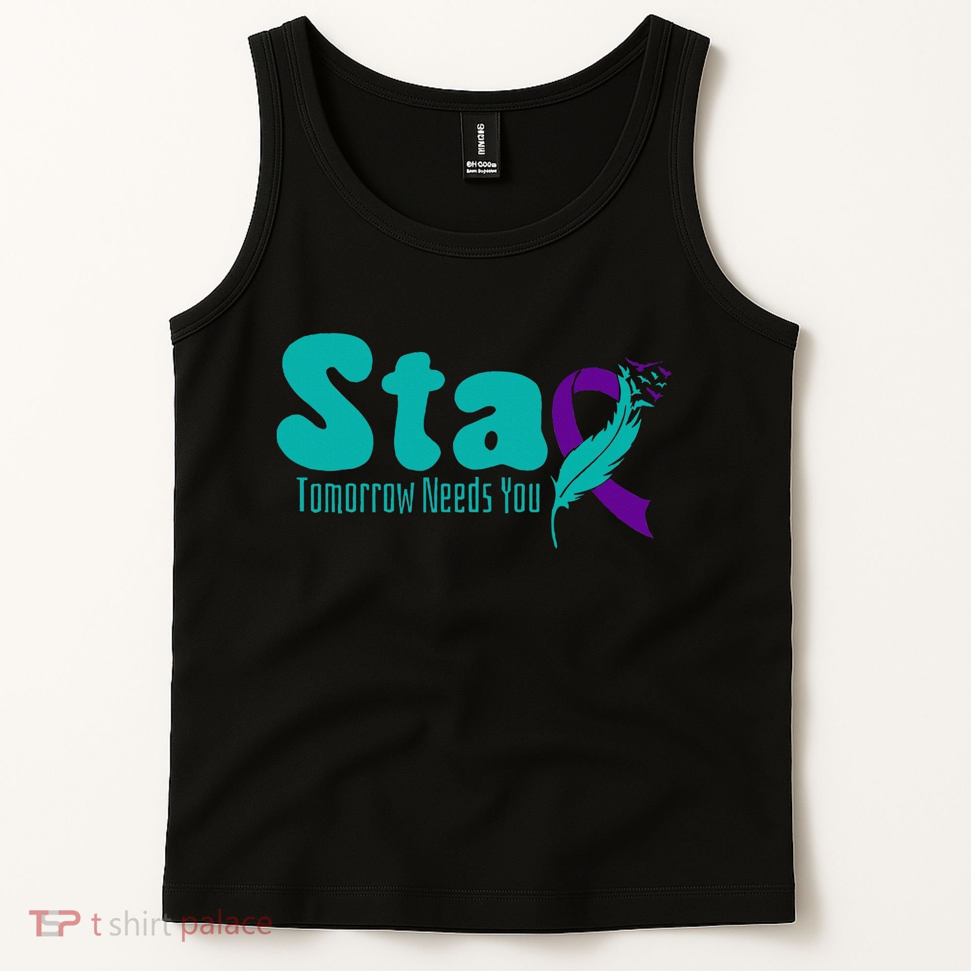 StayTomorrow Needs U Semicolon Suicide Prevention Month Tank Top