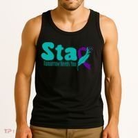 StayTomorrow Needs U Semicolon Suicide Prevention Month Tank Top thumb 3