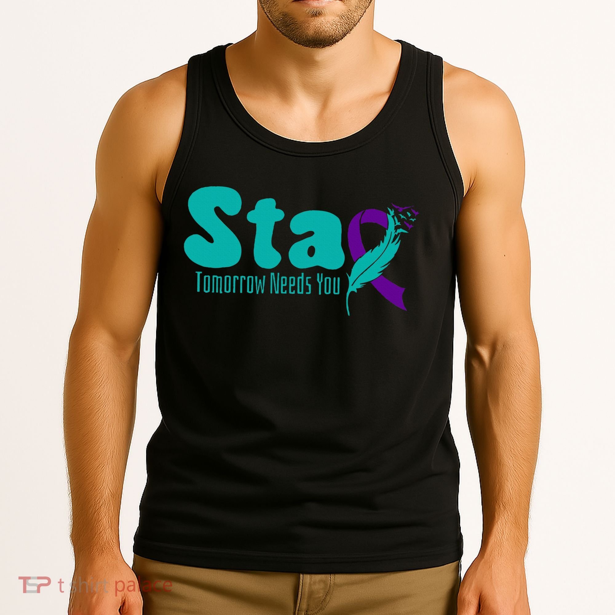 StayTomorrow Needs U Semicolon Suicide Prevention Month Tank Top