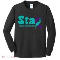 StayTomorrow Needs U Semicolon Suicide Prevention Month Kids Long Sleeve Shirt thumb 0