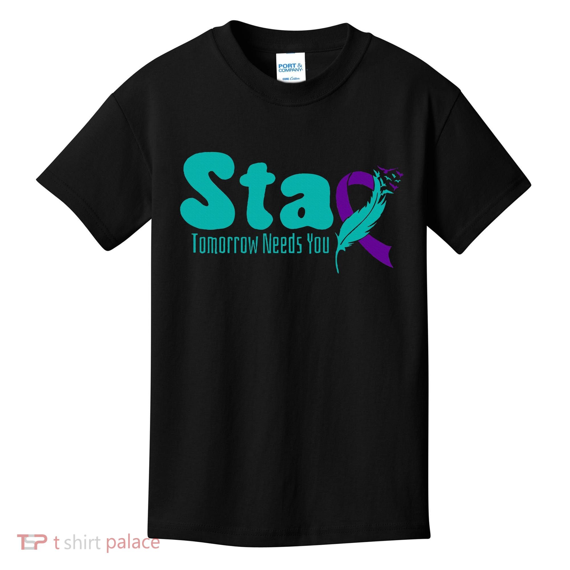 StayTomorrow Needs U Semicolon Suicide Prevention Month Kids T-Shirt