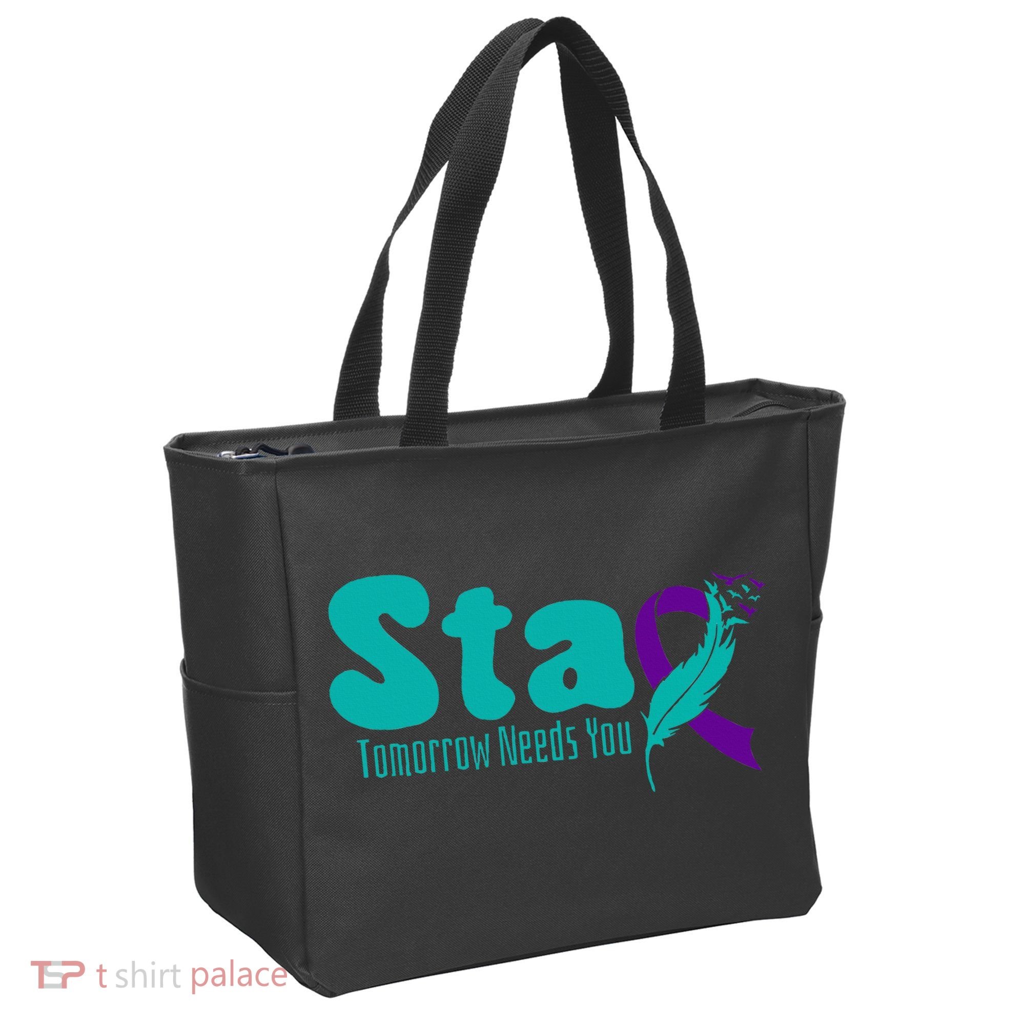 StayTomorrow Needs U Semicolon Suicide Prevention Month Tote Bag