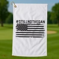 Still Not Vegan Meat Lover Not Vegan Friendly Golf Towel thumb 1