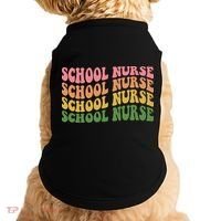 School Nurse Word Mashup Doggie Tank thumb 0