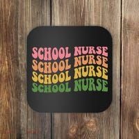 School Nurse Word Mashup Coaster thumb 0