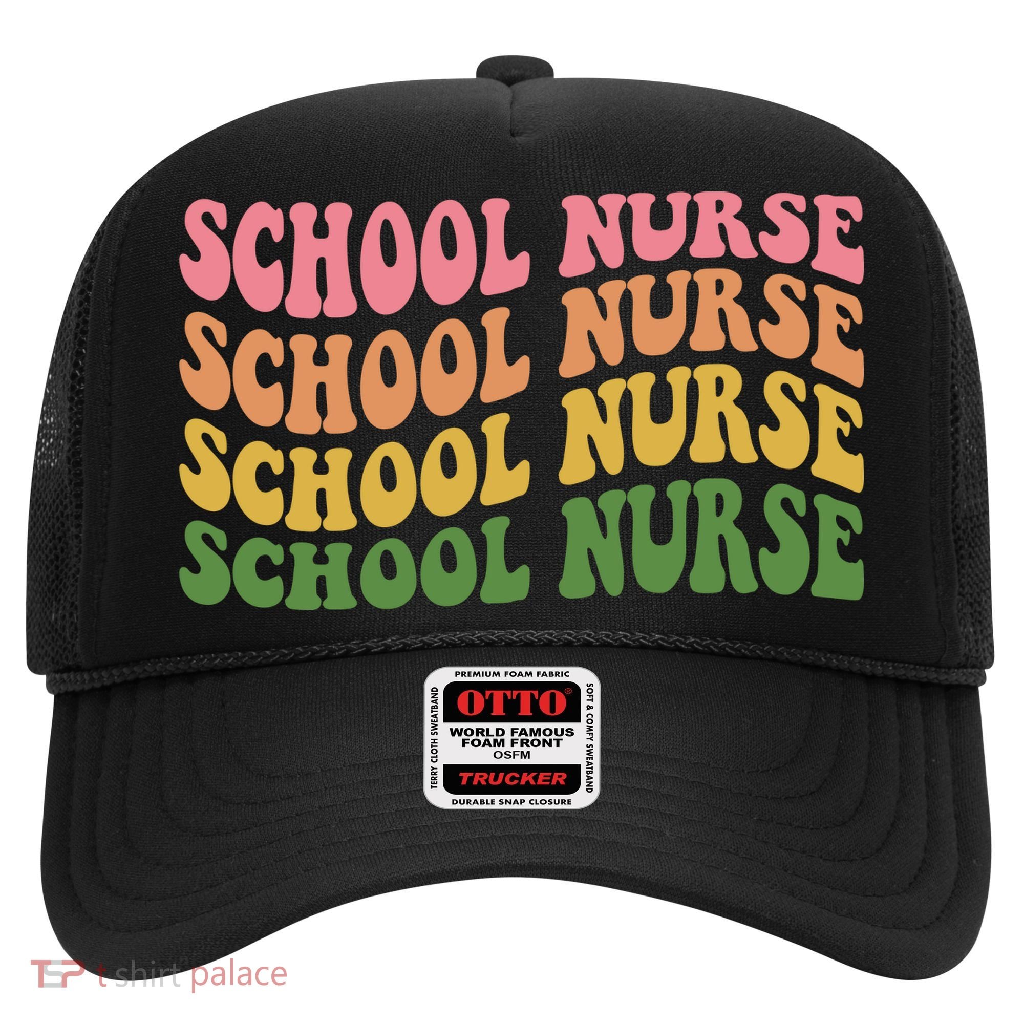 School Nurse Word Mashup Hat