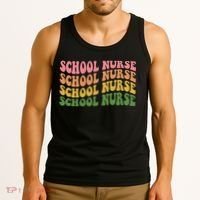 School Nurse Word Mashup Tank Top thumb 3