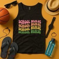School Nurse Word Mashup Tank Top thumb 4