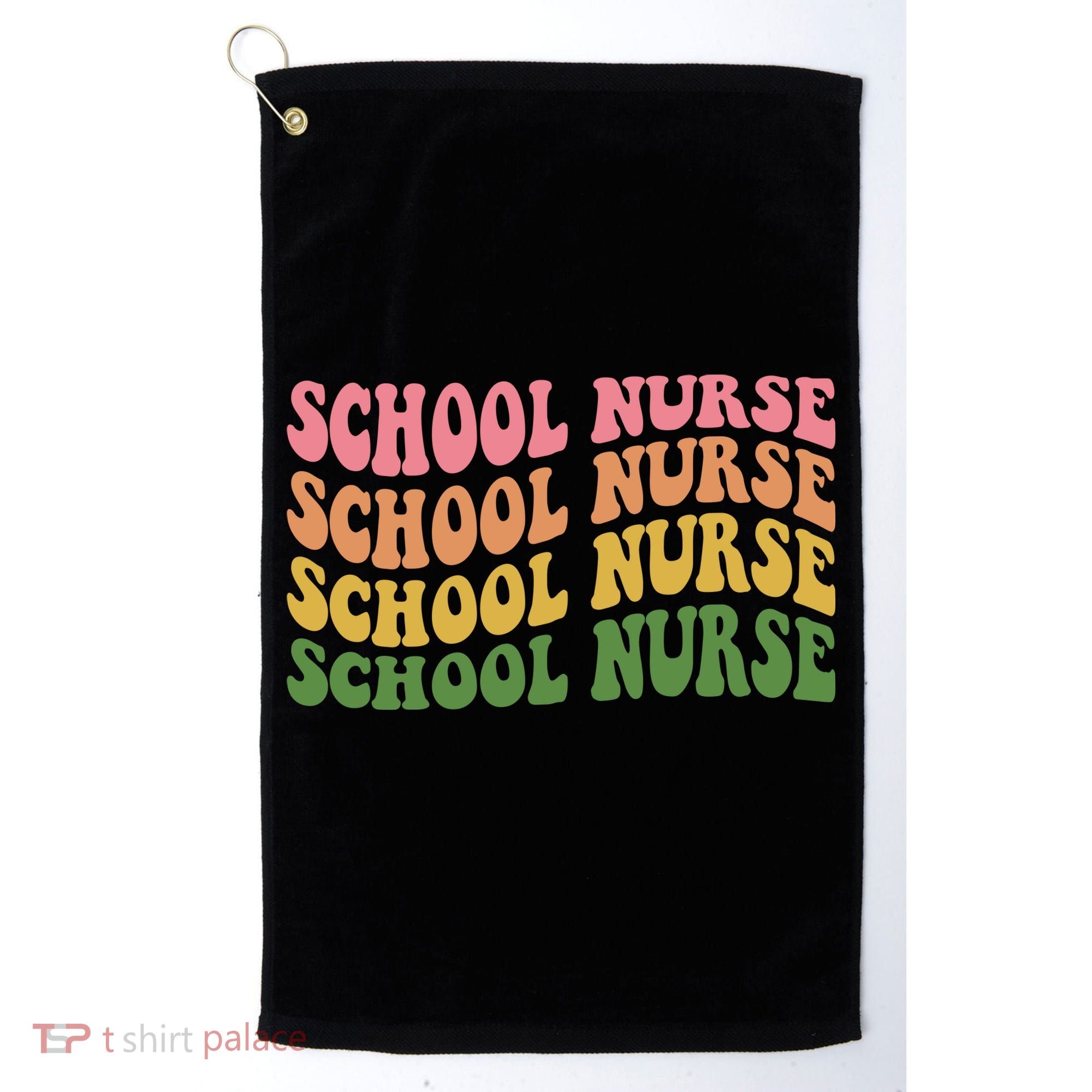School Nurse Word Mashup Golf Towel