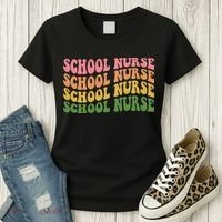 School Nurse Word Mashup Women's T-Shirt thumb 3