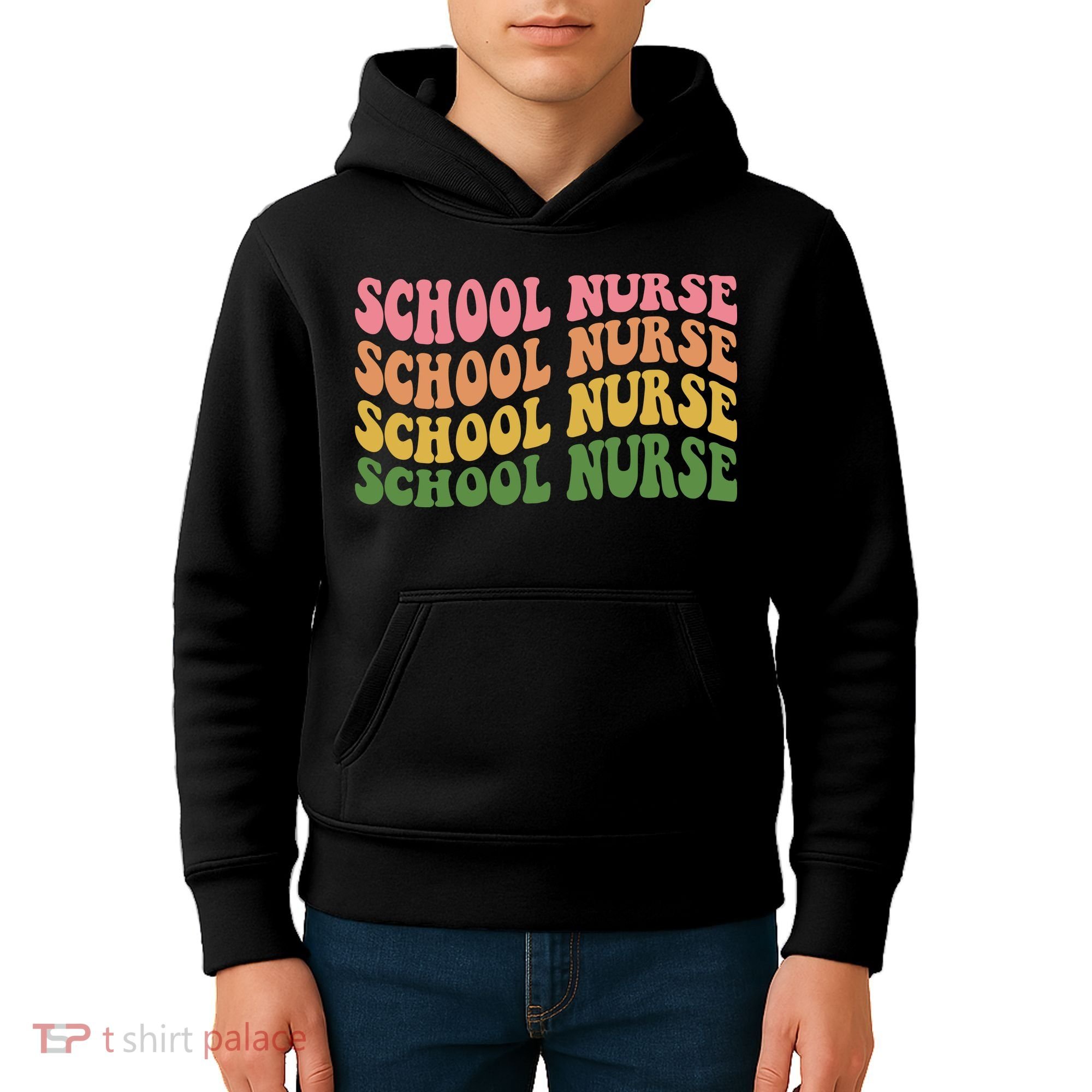 School Nurse Word Mashup Kids Hoodie