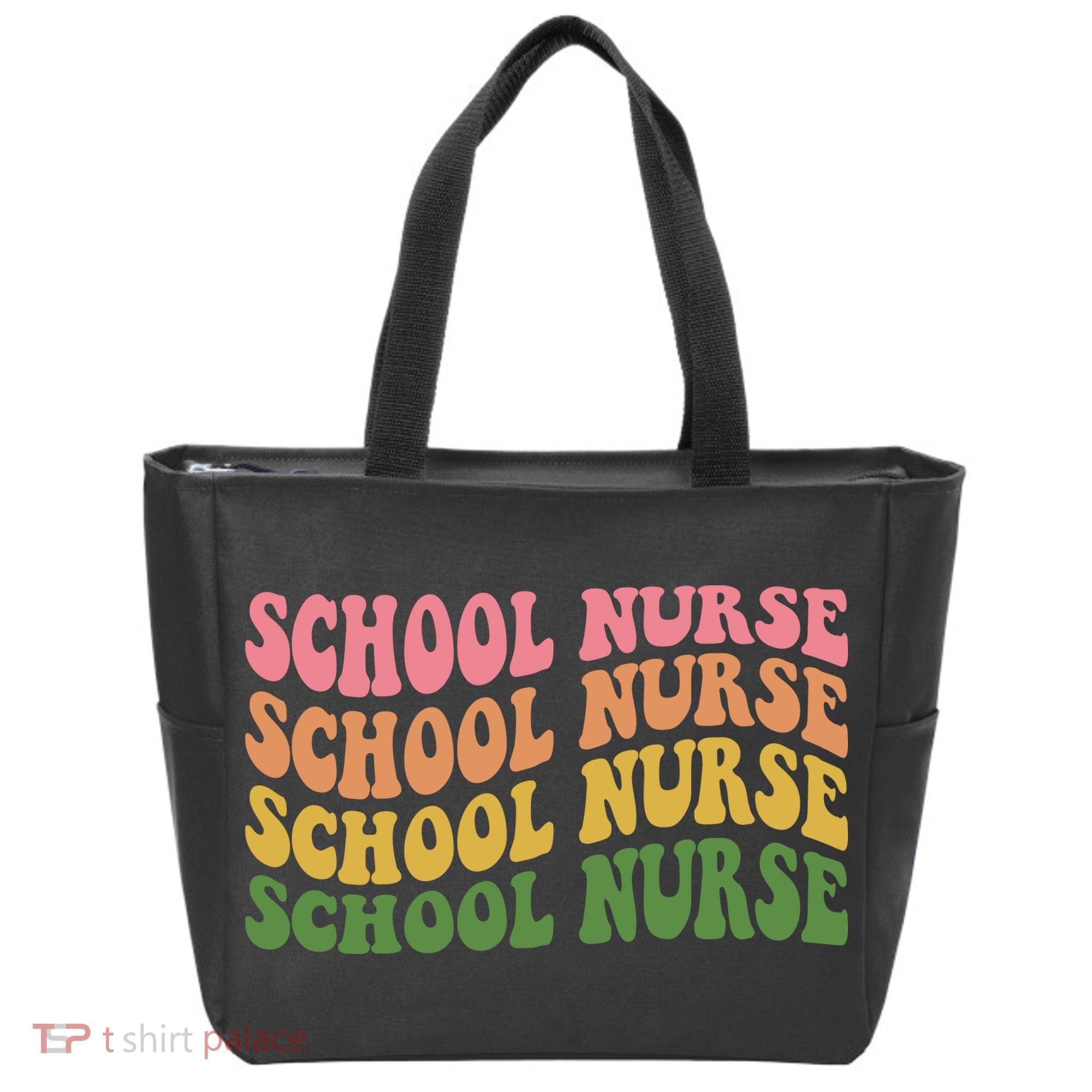 School Nurse Word Mashup Tote Bag