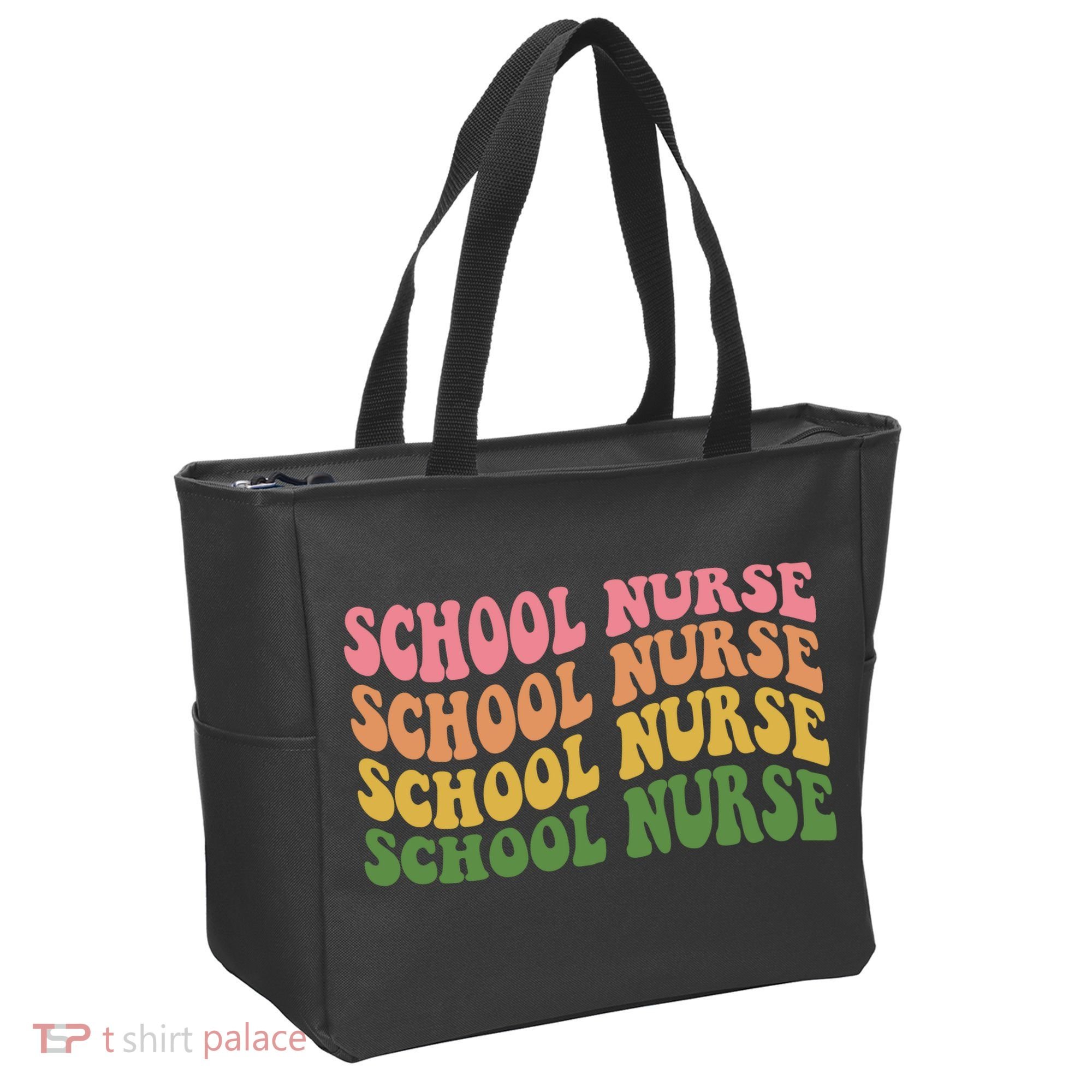 School Nurse Word Mashup Tote Bag