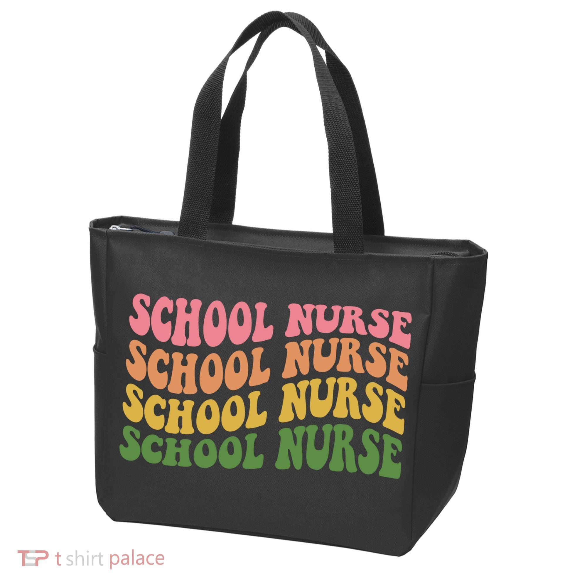 School Nurse Word Mashup Tote Bag