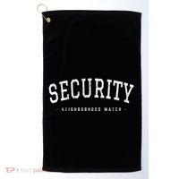 Security Neighborhood Watch Security Guard Police Officer Golf Towel thumb 0