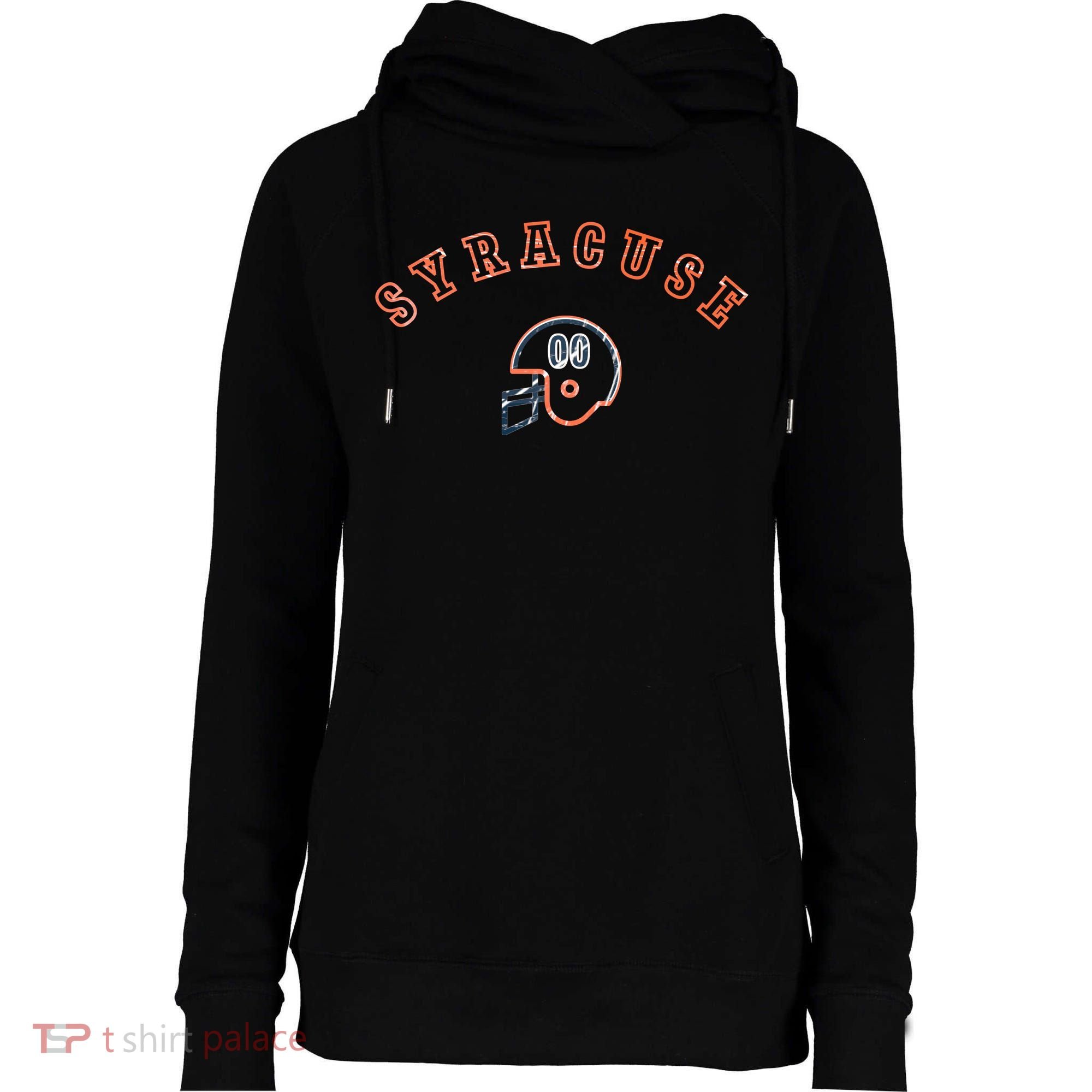 Syracuse, New York Womens Funnel Neck Pullover Hood