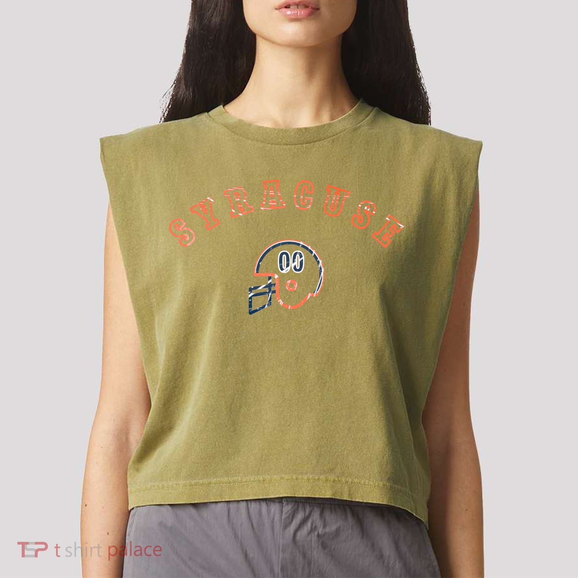 Syracuse, New York Garment-Dyed Women's Muscle Tee