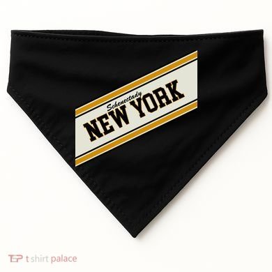 Schenectady New York Varsity Logo USA-Made Doggie Bandana