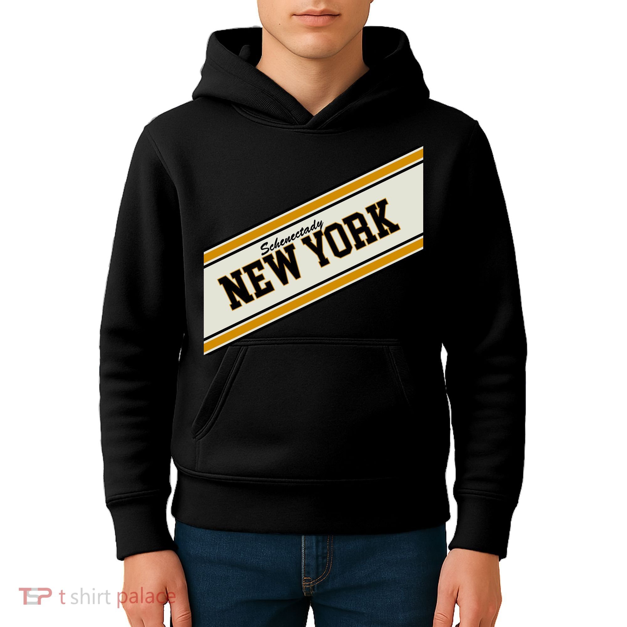 Schenectady New York Varsity Logo Kids Hoodie