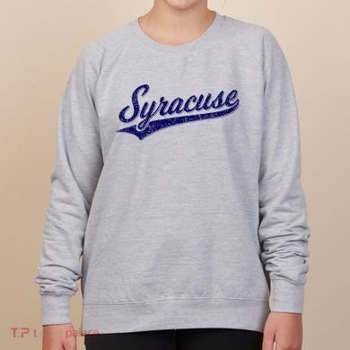 Syracuse New York Varsity Script Classic Sports Jersey Style Women's Sweatshirt