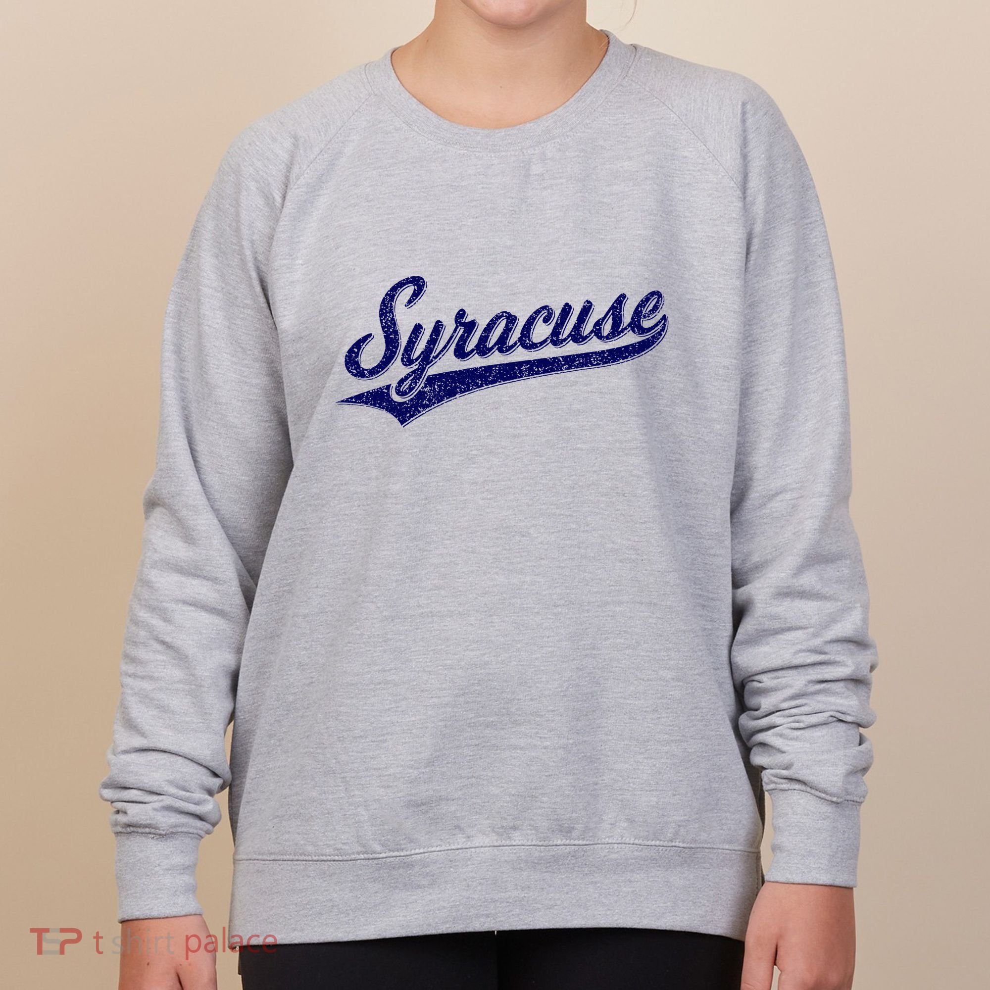 Syracuse New York Varsity Script Classic Sports Jersey Style Women's Sweatshirt