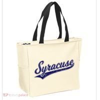 Syracuse New York Varsity Script Classic Sports Jersey Style Tote Bag thumb 2