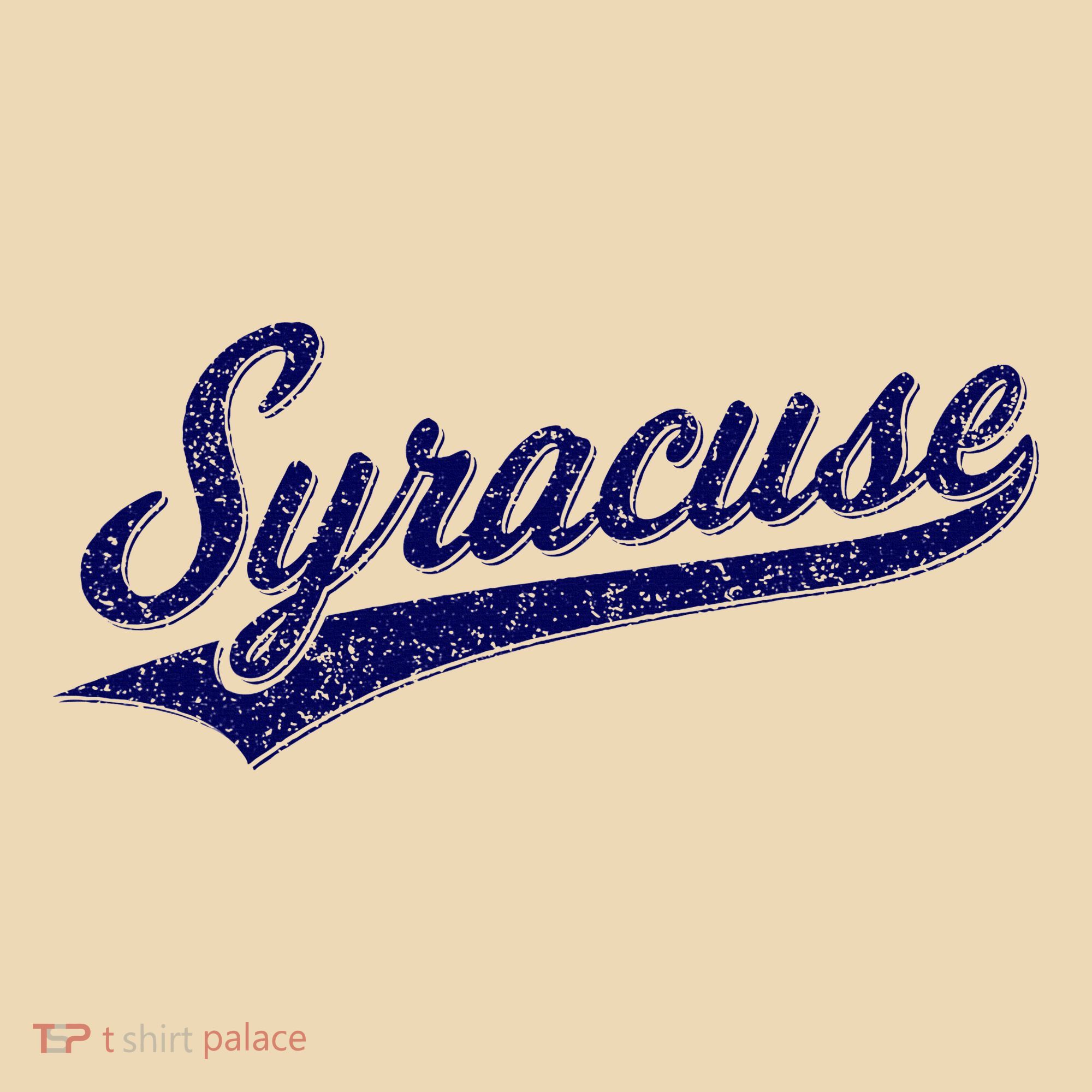 Syracuse New York Varsity Script Classic Sports Jersey Style Tote Bag