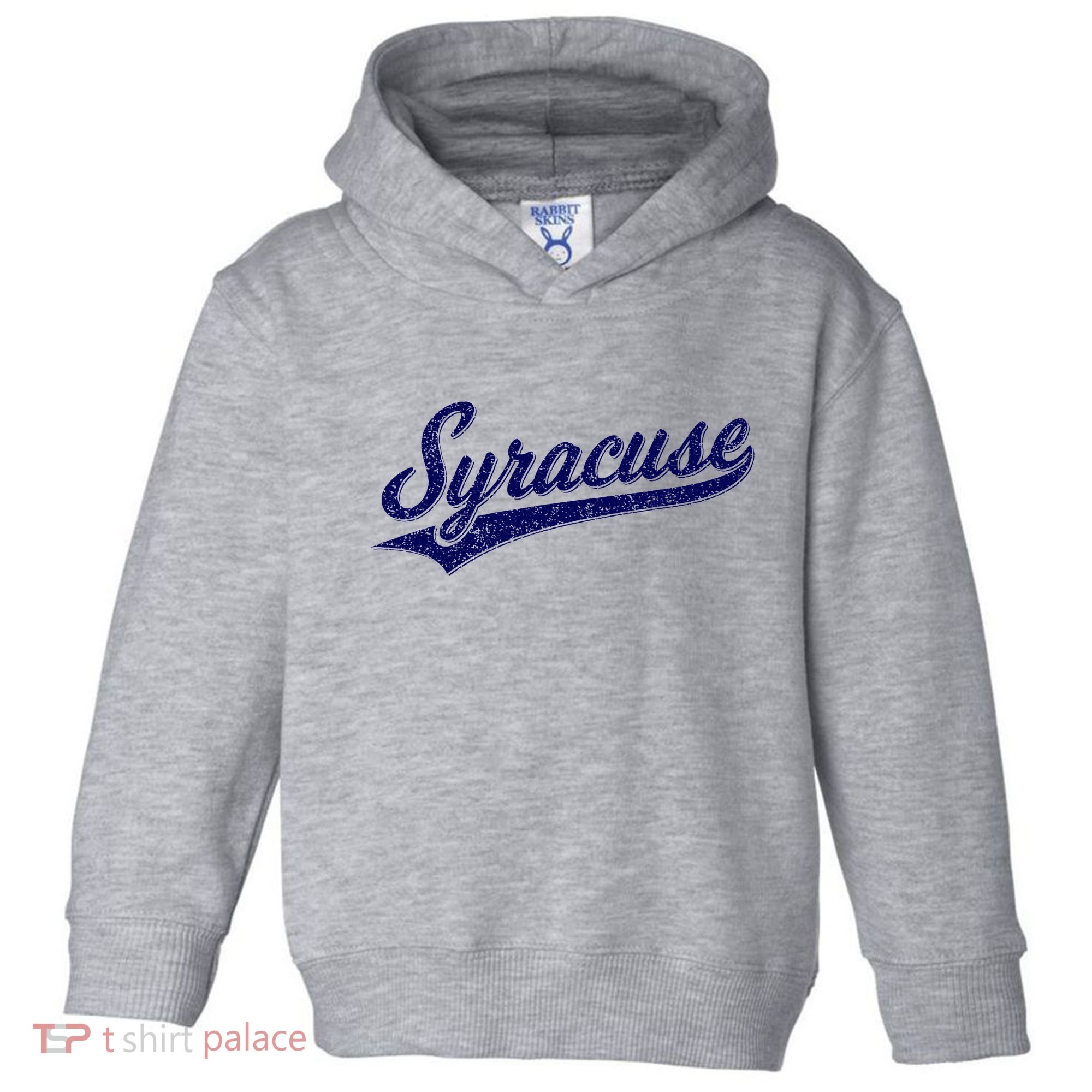 Syracuse New York Varsity Script Classic Sports Jersey Style Toddler Hoodie