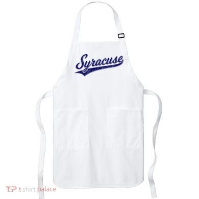 Syracuse New York Varsity Script Classic Sports Jersey Style Apron