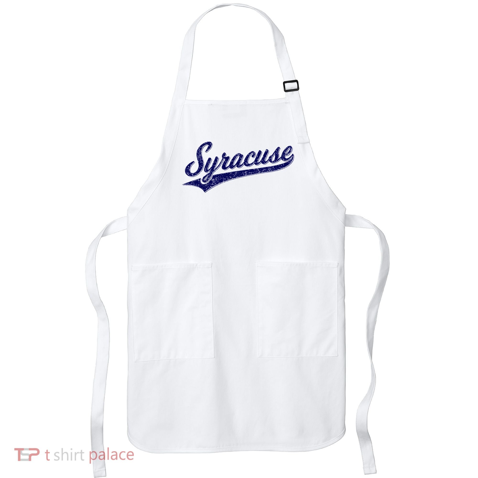 Syracuse New York Varsity Script Classic Sports Jersey Style Apron
