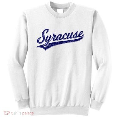 Syracuse New York Varsity Script Classic Sports Jersey Style Sweatshirt