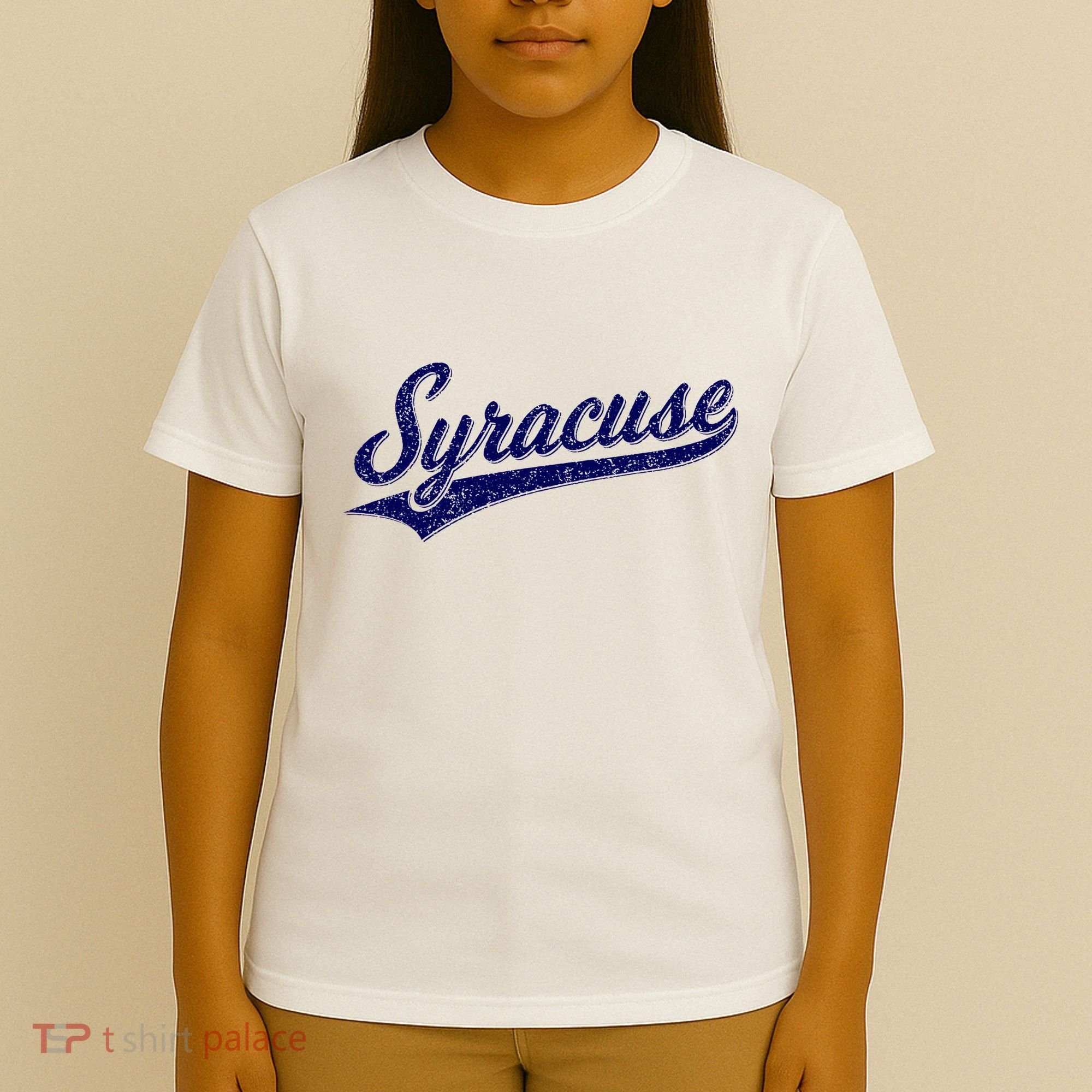 Syracuse New York Varsity Script Classic Sports Jersey Style T-Shirt