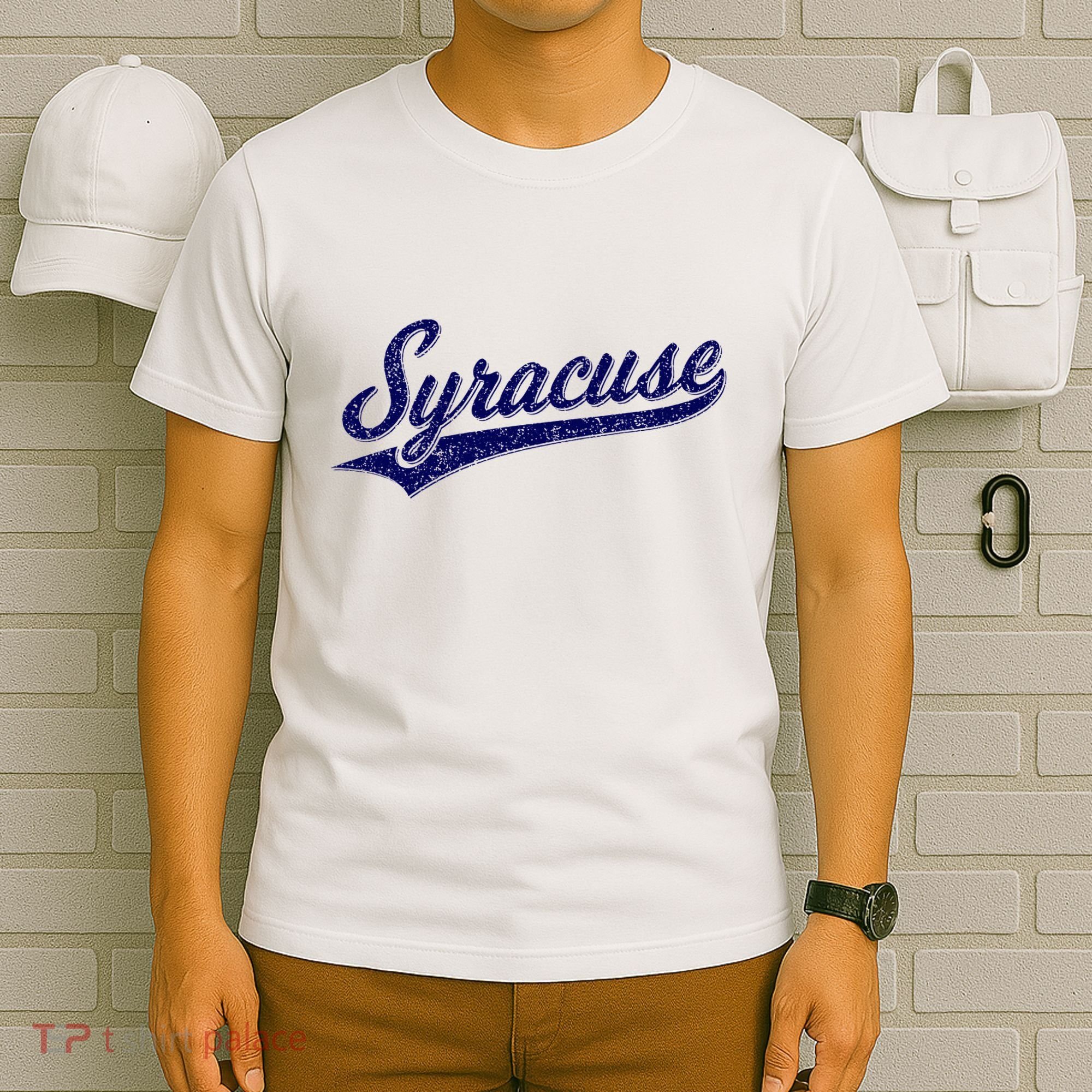 Syracuse New York Varsity Script Classic Sports Jersey Style T-Shirt