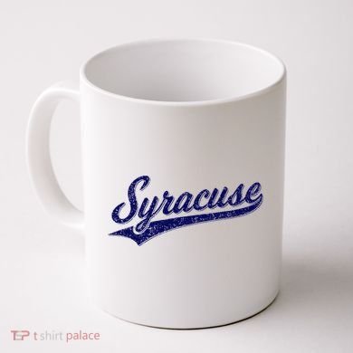 Syracuse New York Varsity Script Classic Sports Jersey Style Coffee Mug