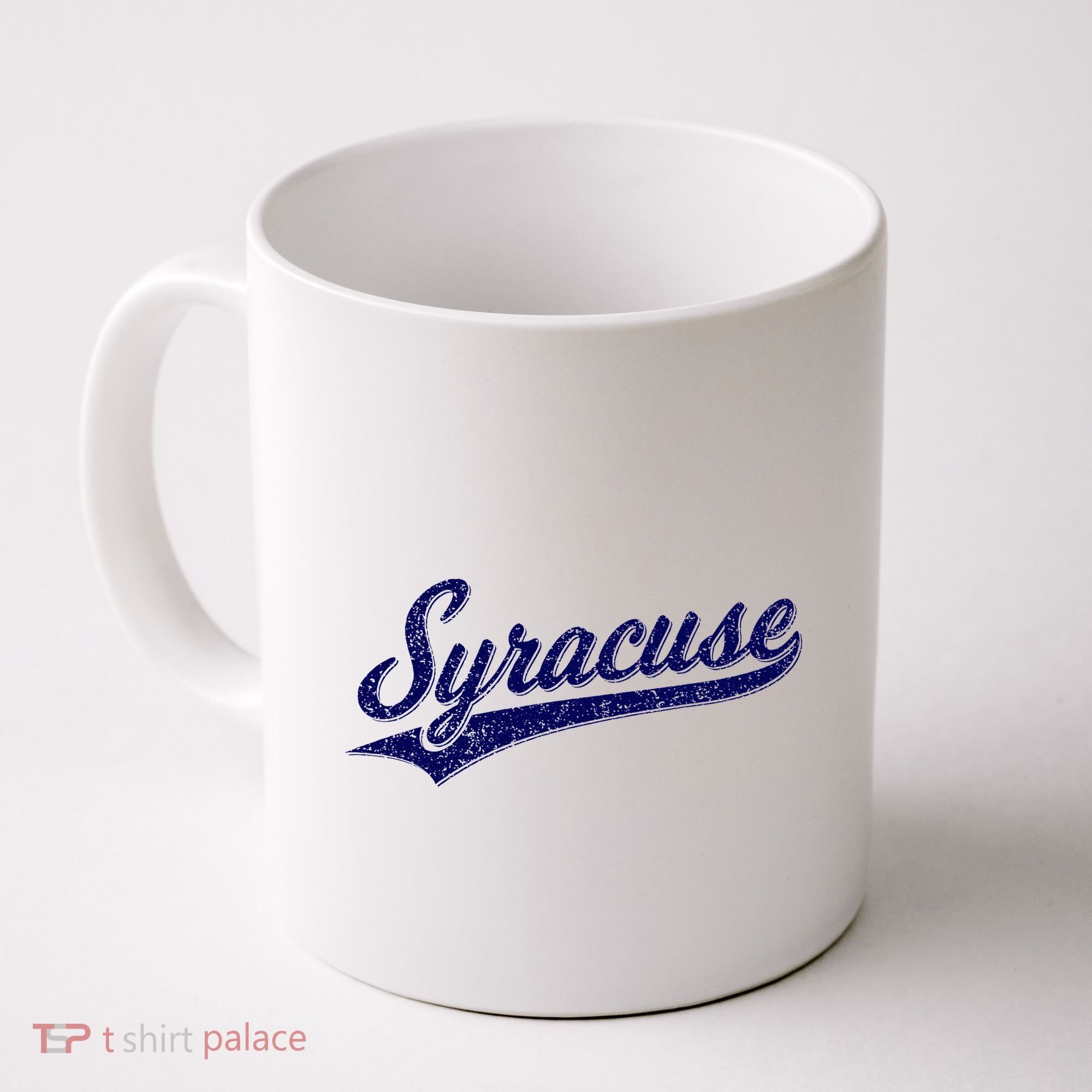 Syracuse New York Varsity Script Classic Sports Jersey Style Coffee Mug
