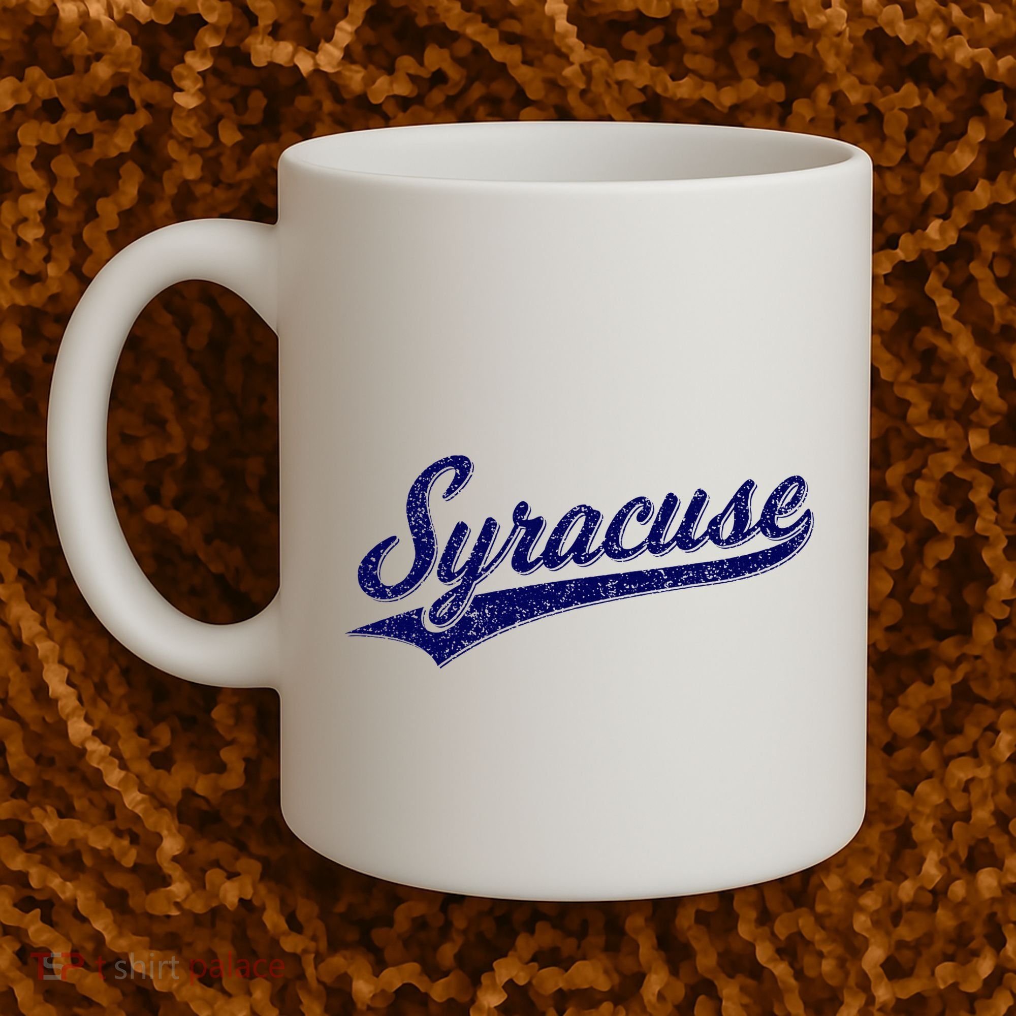 Syracuse New York Varsity Script Classic Sports Jersey Style Coffee Mug
