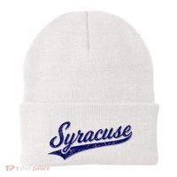 Syracuse New York Varsity Script Classic Sports Jersey Style Beanie thumb 0