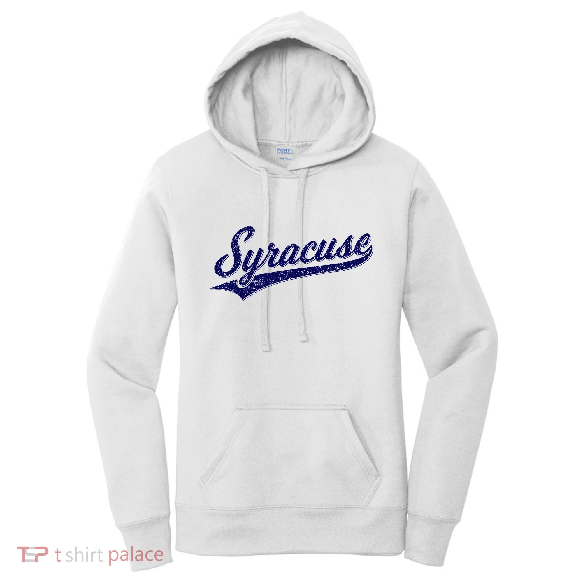 Syracuse New York Varsity Script Classic Sports Jersey Style Women's Hoodie