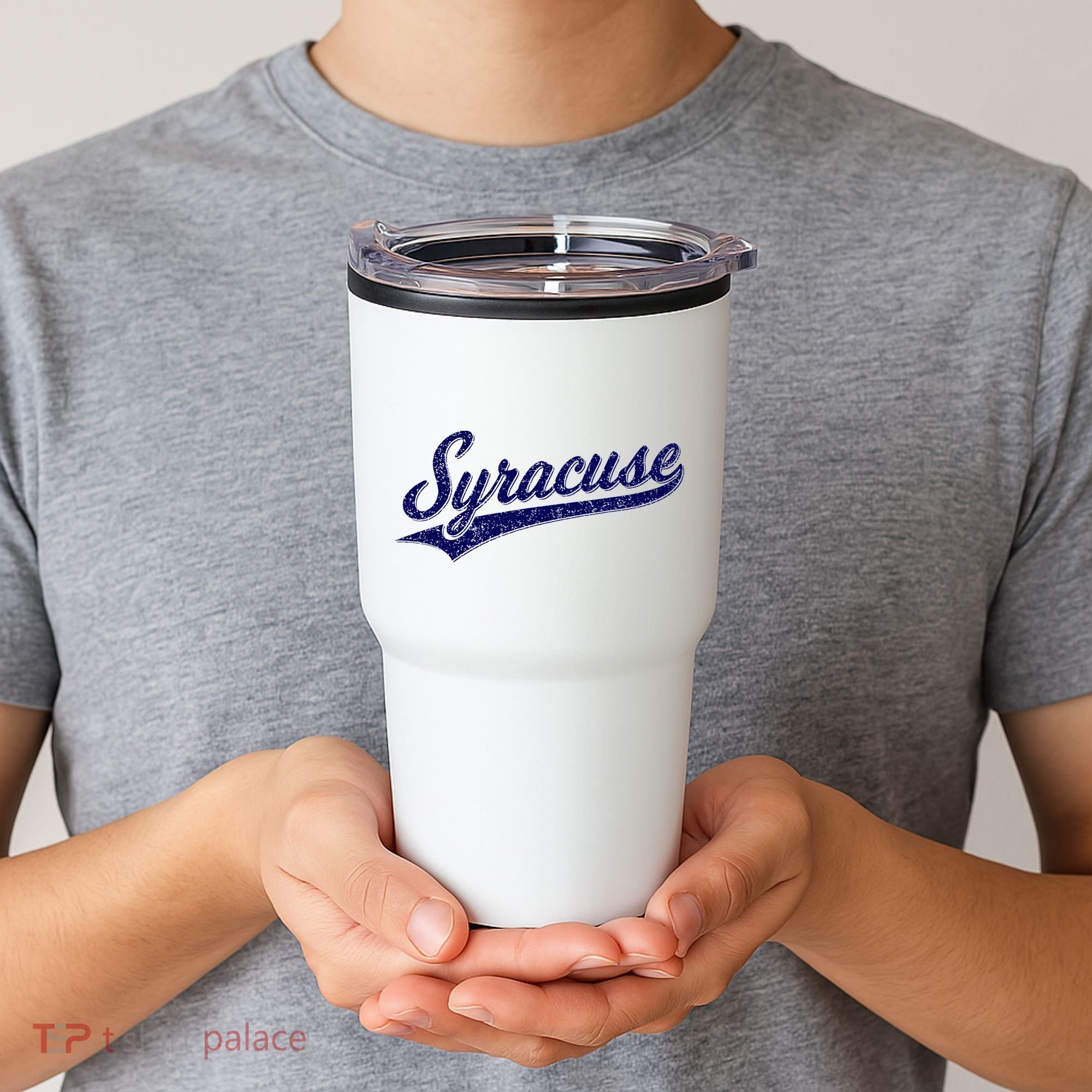 Syracuse New York Varsity Script Classic Sports Jersey Style Tumbler