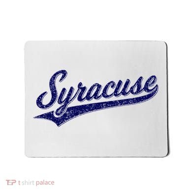 Syracuse New York Varsity Script Classic Sports Jersey Style Mousepad