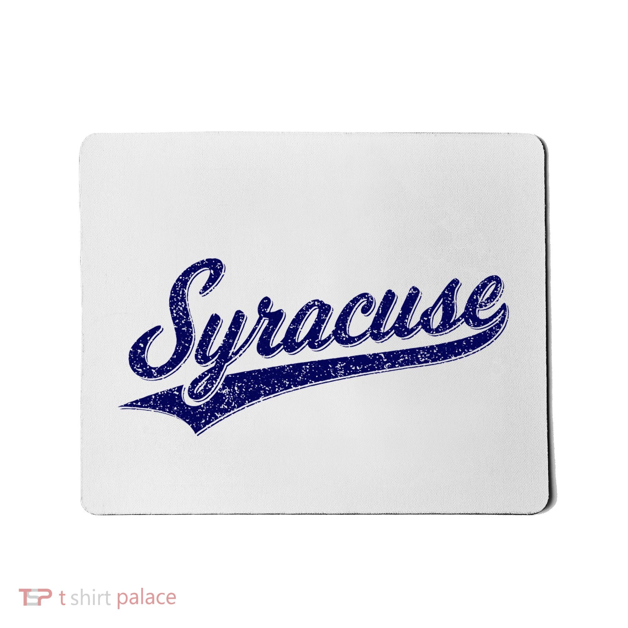 Syracuse New York Varsity Script Classic Sports Jersey Style Mousepad