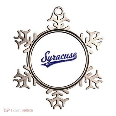 Syracuse New York Varsity Script Classic Sports Jersey Style Ornament