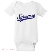Syracuse New York Varsity Script Classic Sports Jersey Style Baby Bodysuit thumb 0