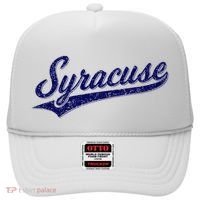 Syracuse New York Varsity Script Classic Sports Jersey Style Hat thumb 0