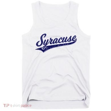 Syracuse New York Varsity Script Classic Sports Jersey Style Tank Top