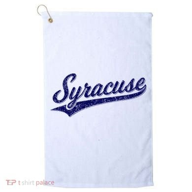 Syracuse New York Varsity Script Classic Sports Jersey Style Golf Towel